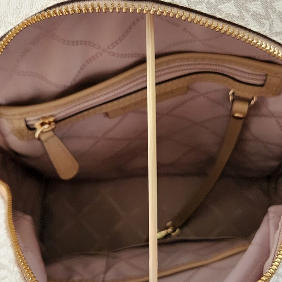 Michael Kors Tan and Cream Women\'s Backpack